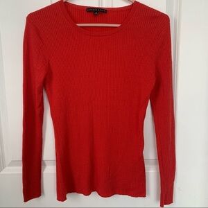 ANTONIO MELANI RED LONG SLEEVE KNIT SWEATER
